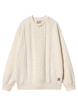 PullCarhartt Tridon beige pour homme