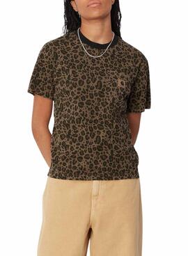 T-shirt Carhartt Leo Marron pour homme