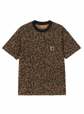 T-shirt Carhartt Leo Marron pour homme