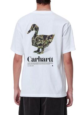 T-shirt Carhartt Fold Duck blanc pour homme