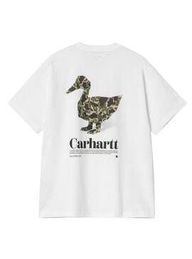 T-shirt Carhartt Fold Duck blanc pour homme