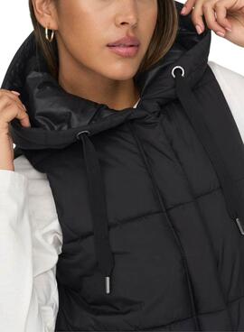 Gilet Only Asta matelassé noir pour femme