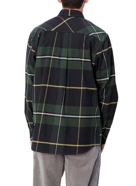 Chemise  Carhartt Garnett verte pour homme