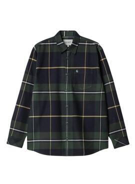 Chemise  Carhartt Garnett verte pour homme