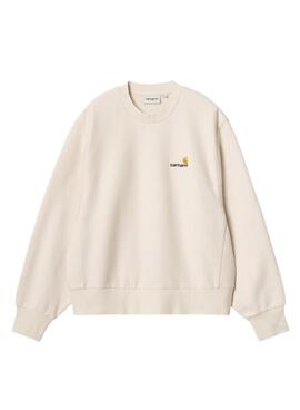 Sweat Carhartt American Script beige pour femme