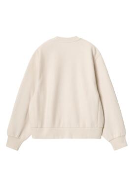 Sweat Carhartt American Script beige pour femme