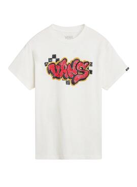 T-shirt Vans Tagged Crème pour enfant