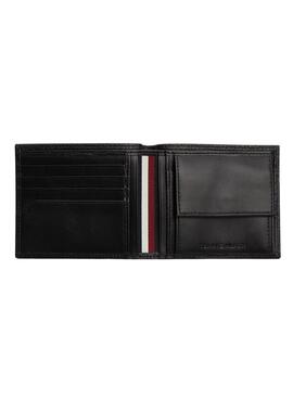 Portefeuille Tommy Hilfiger Premium en cuir noir pour homme