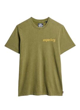 T-shirt Superdry Tattoo Graphic vert pour homme