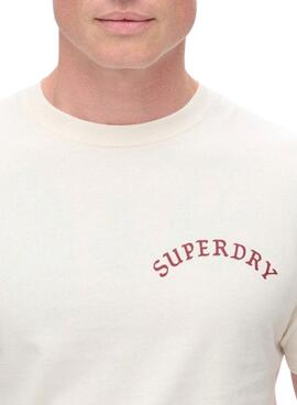 T-shirt Superdry Tattoo Graphic beige pour homme