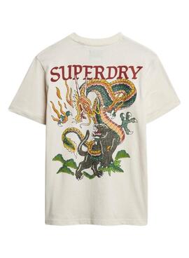 T-shirt Superdry Tattoo Graphic beige pour homme