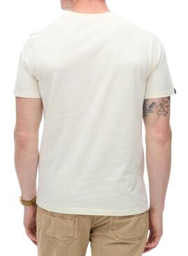 T-shirt Superdry graphique New York blanc pour homme