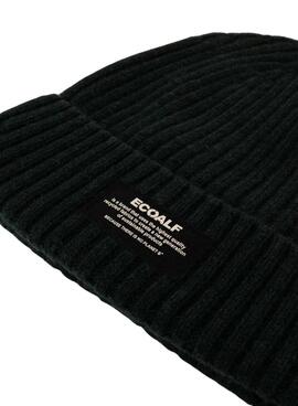 Bonnet Ecoalf Thick noir pour homme et femme