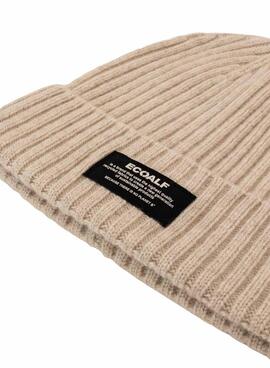 Bonnet Ecoalf Thick beige pour homme et femme