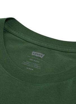 T-shirt Levi's Relaxed Baby Tab vert pour homme