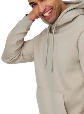 Sweat-shirt Only and Sons Connor beige pour homme