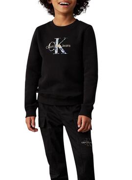 Sweat Calvin Klein avec Logo Noir pour garçon