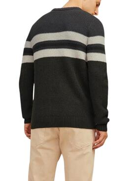 Pull Jack and Jones Sander Bleu Marine pour homme