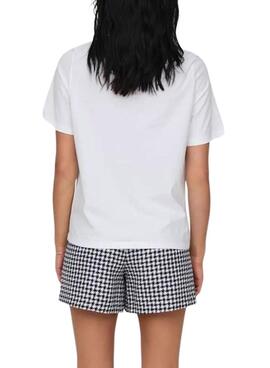 T-shirt Only Celia Blanc pour femme