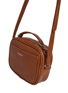 Sac Pepe Jeans Basy Icon Marron pour femme