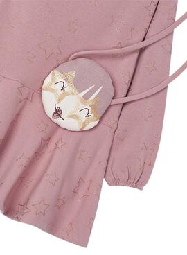 Robe Mayoral Poche Rose pour fille