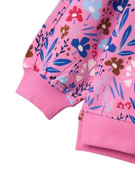 Sweat-shirt Name It Nirana fleurs roses pour fille