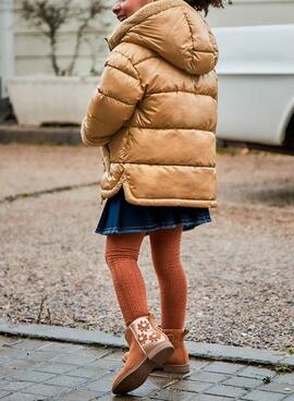 Veste Combinée En Mouton Mayoral Cannelle pour fille