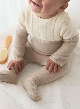 Outfit Mayoral Classic Beige for newborn