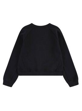 Sweatshirt Levis Mixed Textures noir pour fille