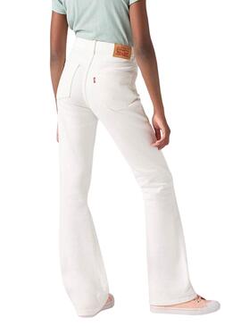 Jean Levis 726 Flare Blanc pour fille