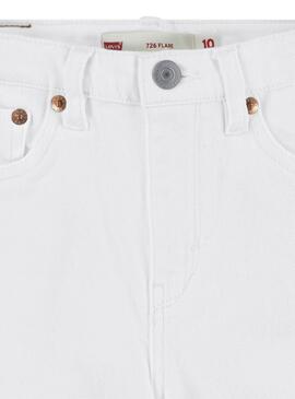 Jean Levis 726 Flare Blanc pour fille