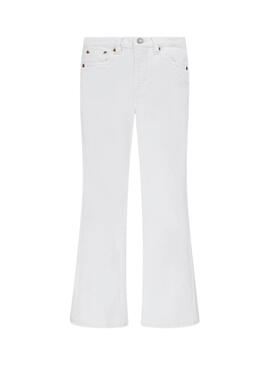 Jean Levis 726 Flare Blanc pour fille