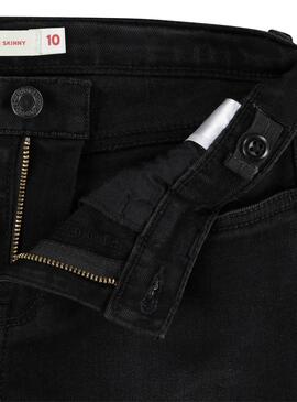 Jean Levis 710 Noir Super Skinny pour fille