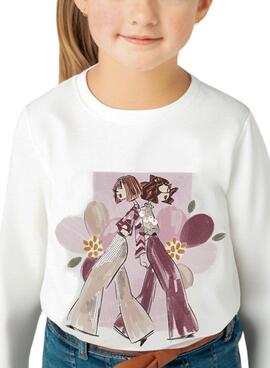 T-shirt Mayoral Chic Blossom Duo pour fille