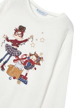 T-shirt Mayoral Noël pour fille