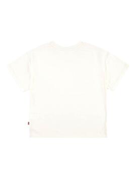 T-shirt Levi's Rose blanc oversize pour fille