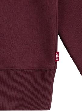 Sweatshirt Levis Batwing Col Rond Bordeaux pour garçon