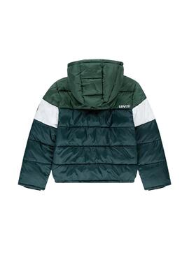 Veste Matelassée Levis Color Block Verte pour garçon