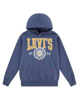 Sweat à capuche Levis Sporty Bleu pour garçon