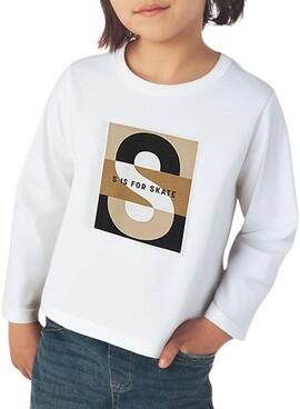 T-shirt Mayoral Skate Blanc pour enfants