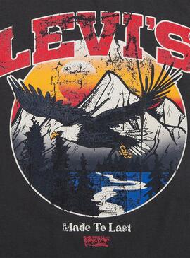 T-shirt Levis Soar noir lavé pour enfant