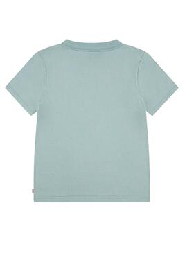 T-shirt Levis Batwing Chest turquoise pour garçon