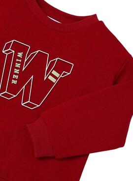 Sweat Mayoral Colegial Rouge pour fille