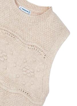 Gilet Mayoral Tricot Crème pour fille