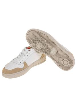 Baskets El Pulpo Sport Blanc Logo Contrasté Marine pour homme