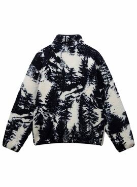 Polar Jacket Napapijri Argient Black Printed for man