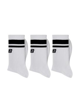 Pack de 3 Chaussettes New Balance Essentials Line Noir et Blanc Unisexe