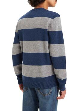 Pull Levis Original Housemark Rayures Bleues pour homme