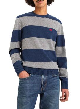 Pull Levis Original Housemark Rayures Bleues pour homme