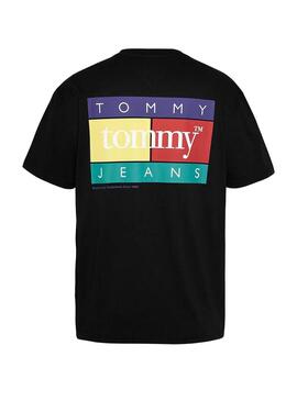 T-shirt Tommy Jeans Pop de couleur noire pour homme